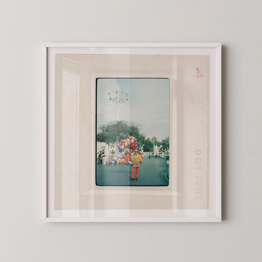 Disney Balloon Vendor : Fine Art Print of an Authentic 35mm Film Slide