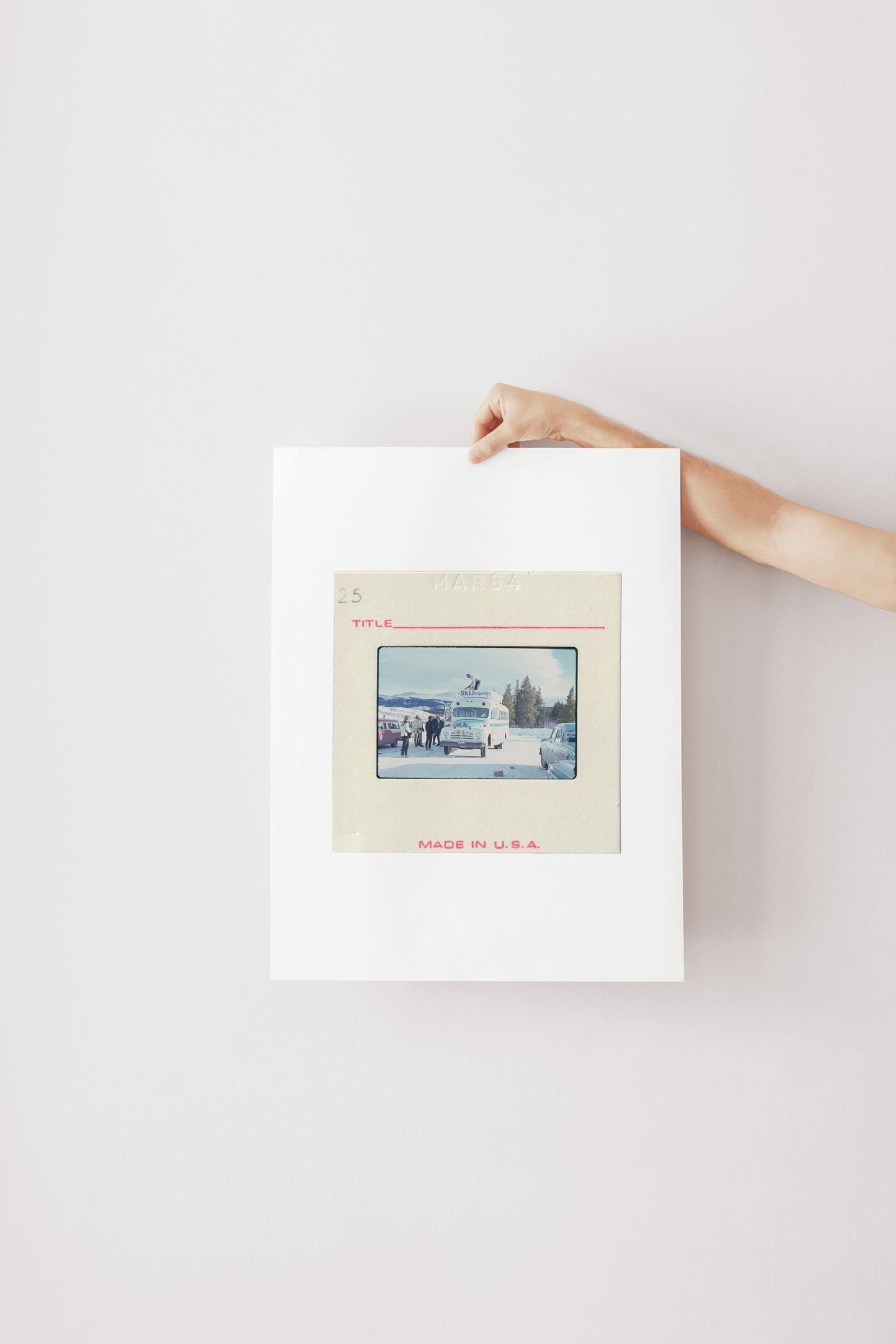 Ski Bus Breckenridge Colorado : Fine Art Print of an Authentic 35mm Film Slide