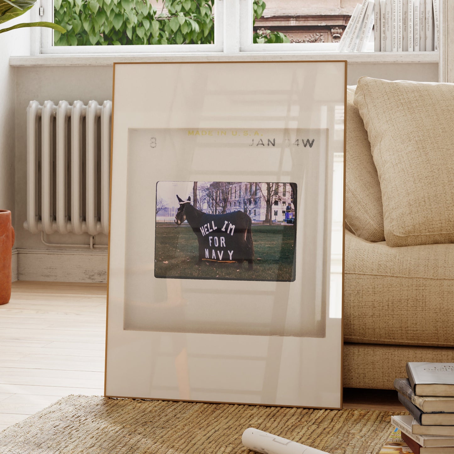 Army Navy Spirit Naval Academy Art Print, Navy Football Print, Vintage Military, Vintage Sports Memorabilia, Film