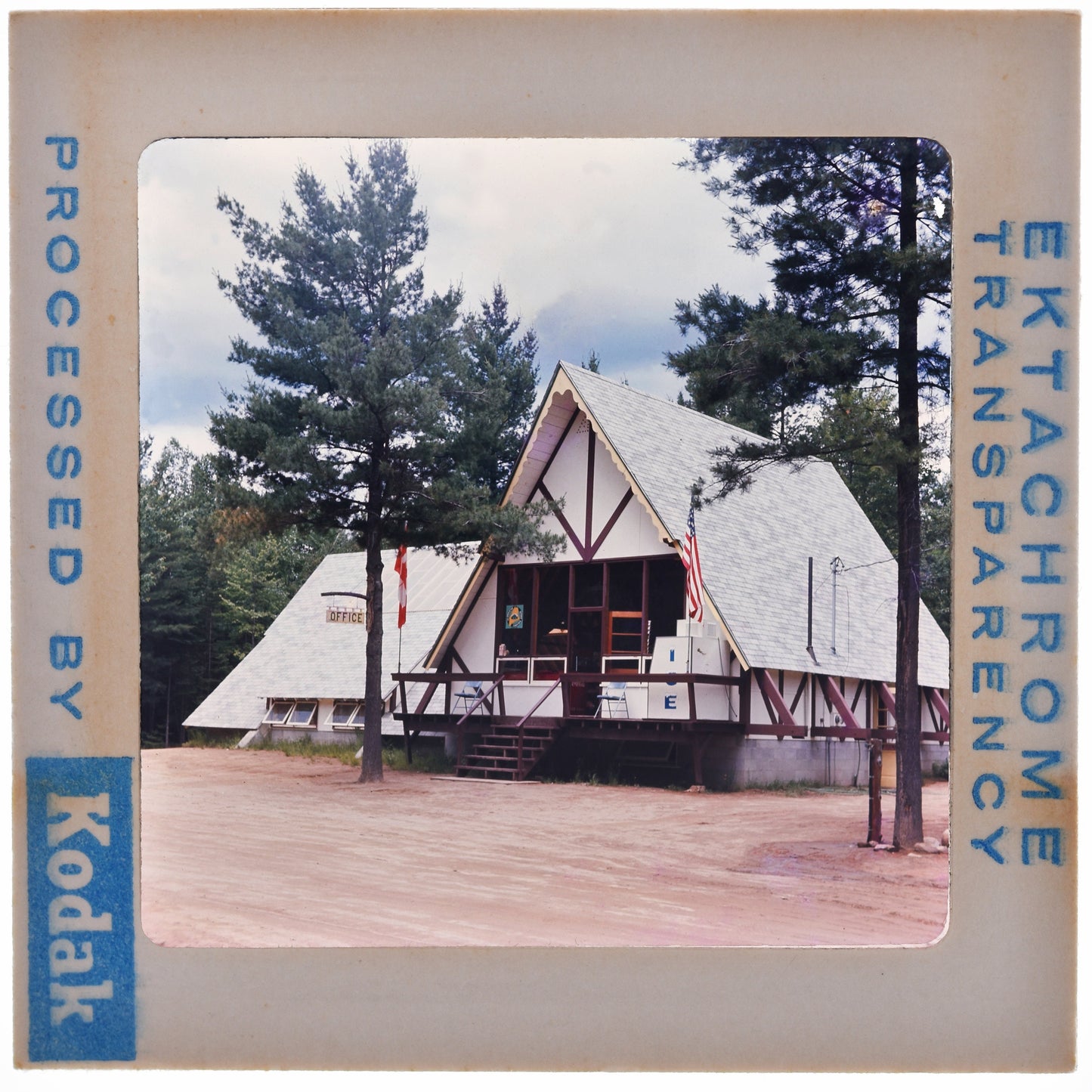 Vintage Camping Photgraphy Print, Print of Vintage Kodak Slide, Retro Camping Art, Vintage Poster from 1960s, Camping Print,Film