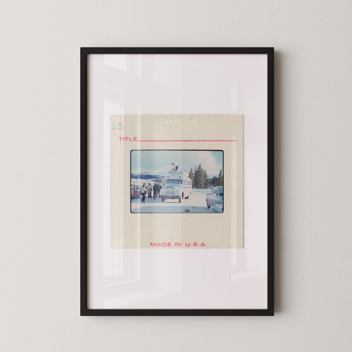 Ski Bus Breckenridge Colorado : Fine Art Print of an Authentic 35mm Film Slide