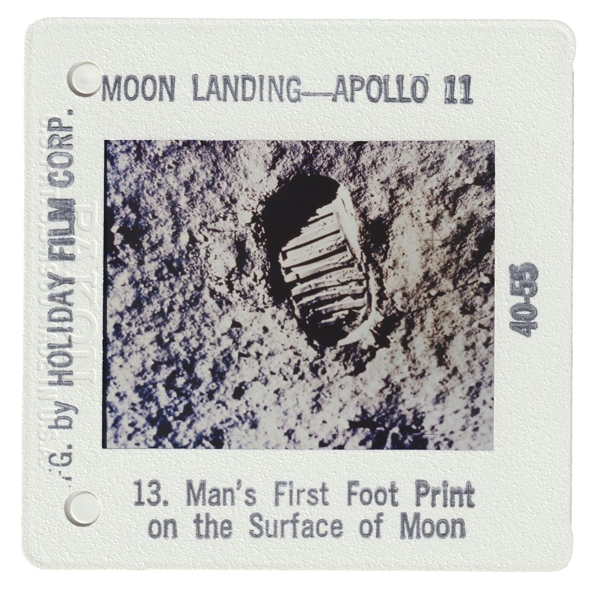13. Man's First Foot Print on the Surface of Moon
