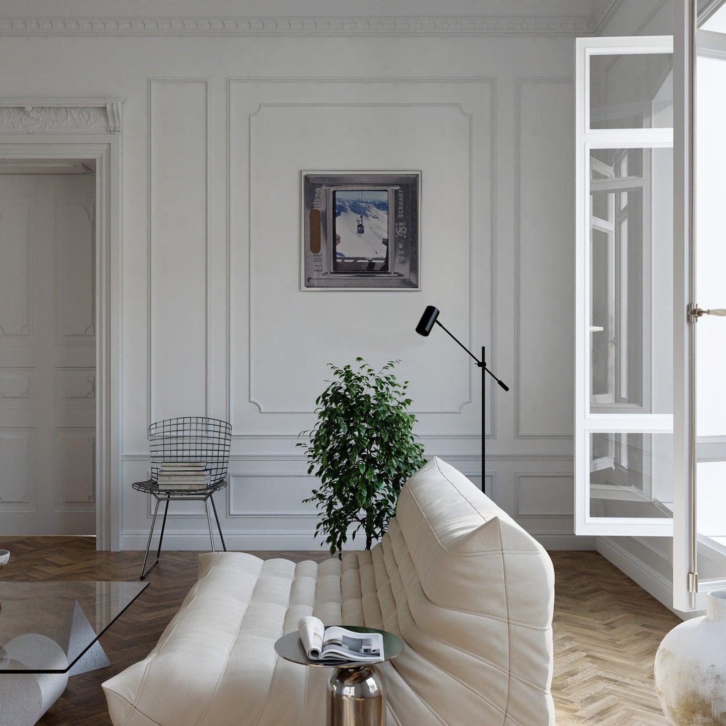 Ski Gondola Swiss Mountains : Fine Art Print of an Authentic 35mm Film Slide