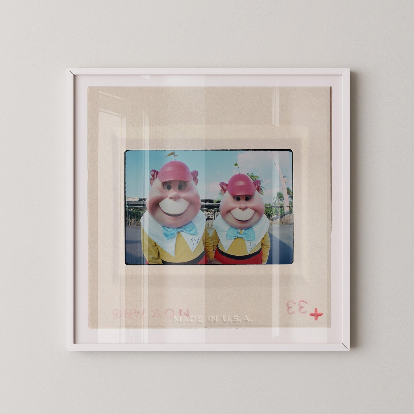 Tweedle Dee and Tweedle Dum Magical Theme Park: Fine Art Print of an Authentic 35mm Slide