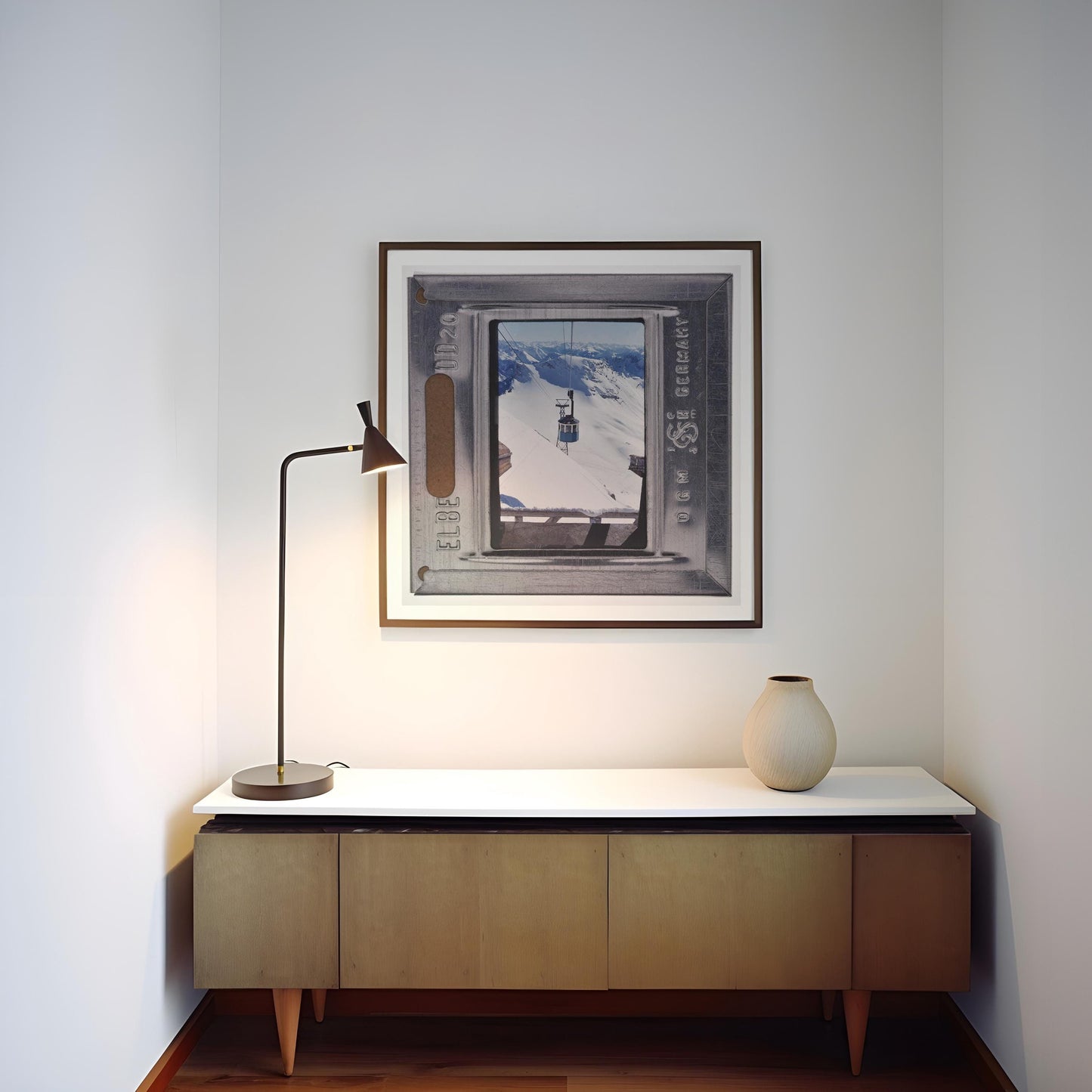 Ski Gondola Swiss Mountains : Fine Art Print of an Authentic 35mm Film Slide