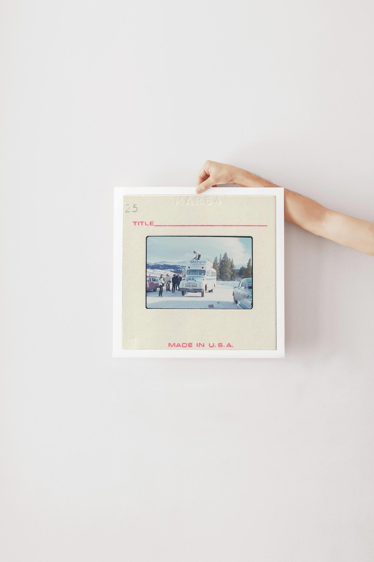 Ski Bus Breckenridge Colorado : Fine Art Print of an Authentic 35mm Film Slide