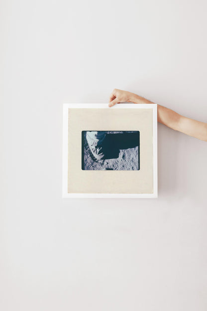 "Astronaut Boot in Footprint on the Moon"