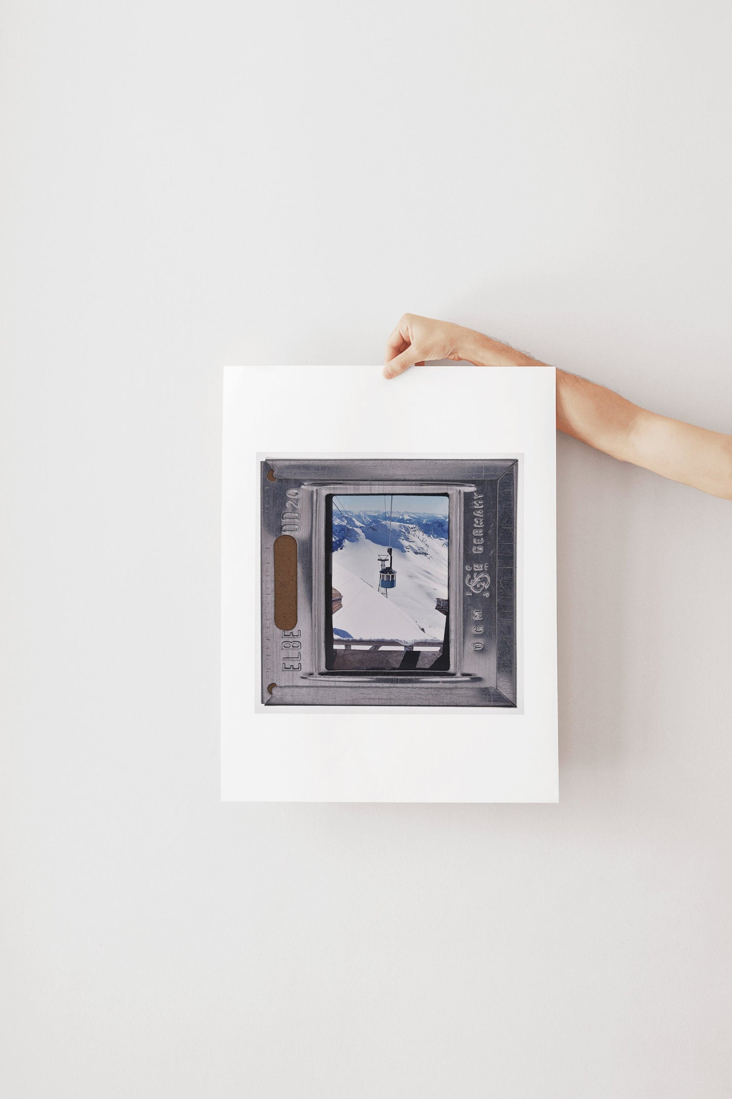 Ski Gondola Swiss Mountains : Fine Art Print of an Authentic 35mm Film Slide