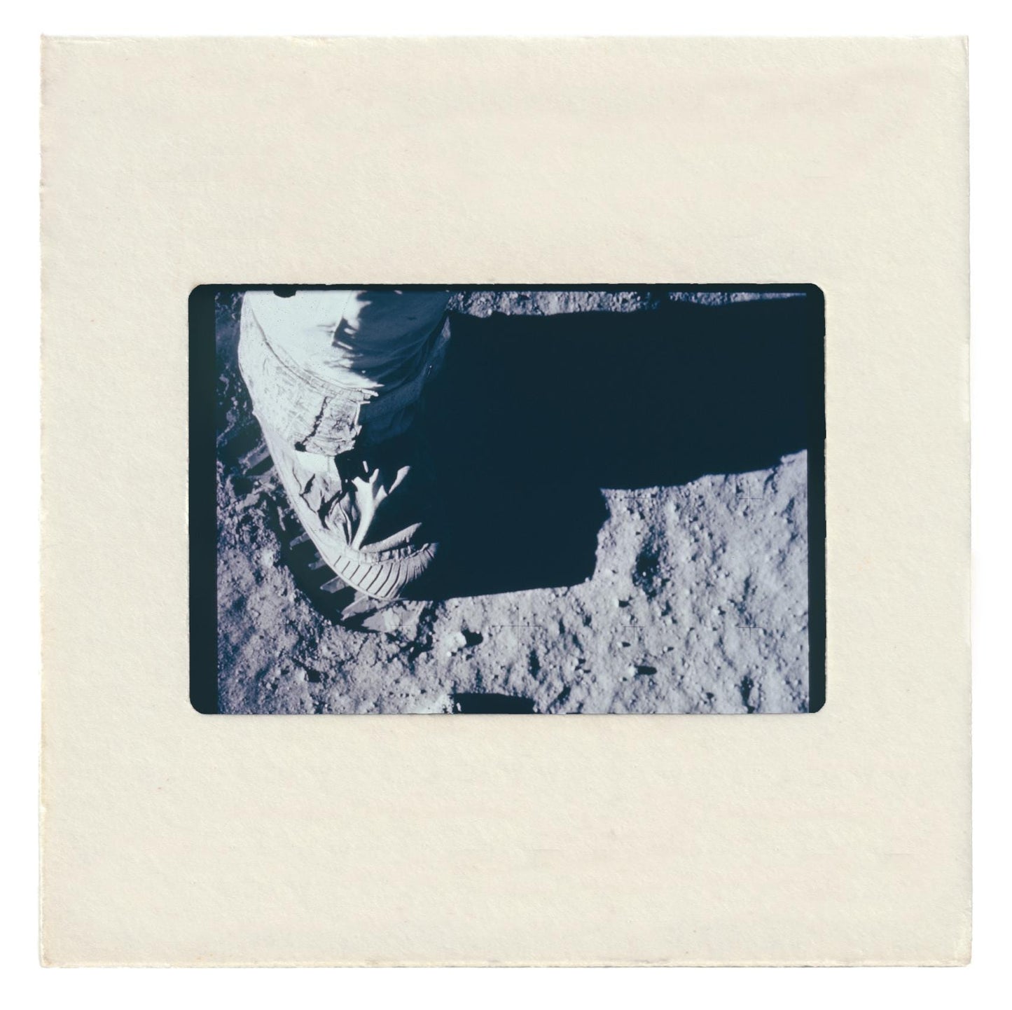 "Astronaut Boot in Footprint on the Moon"