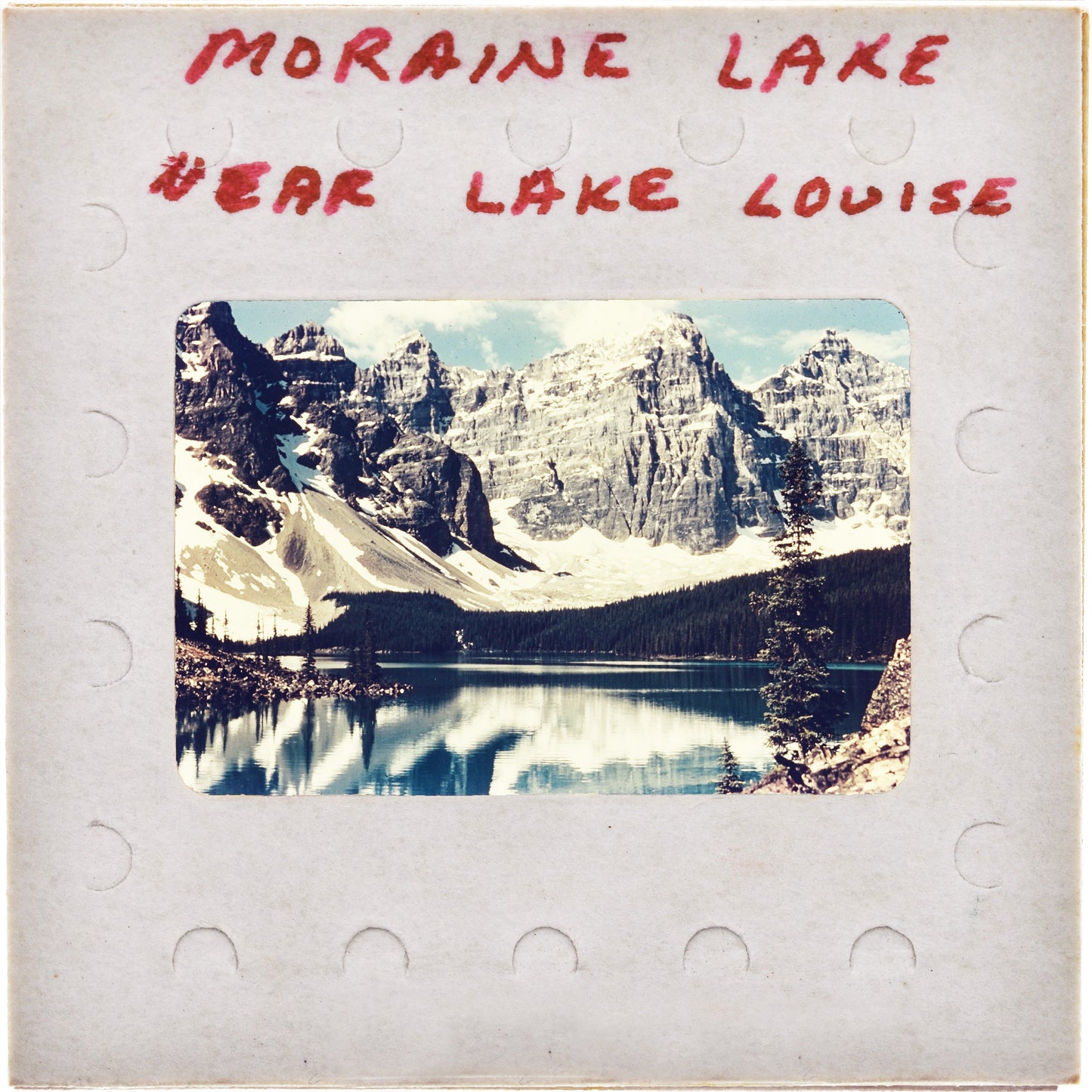 Moraine Lake Banff Alberta Canada : Fine Art Print of an Authentic 35mm Film Slide