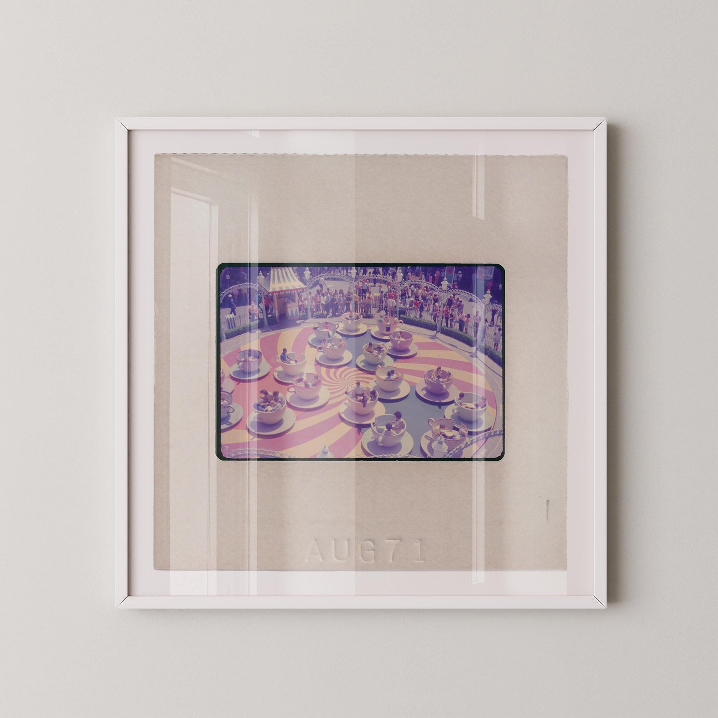 Disney Mad Tea Party Ride: Fine Art Print of an Authentic 35mm Film Slide