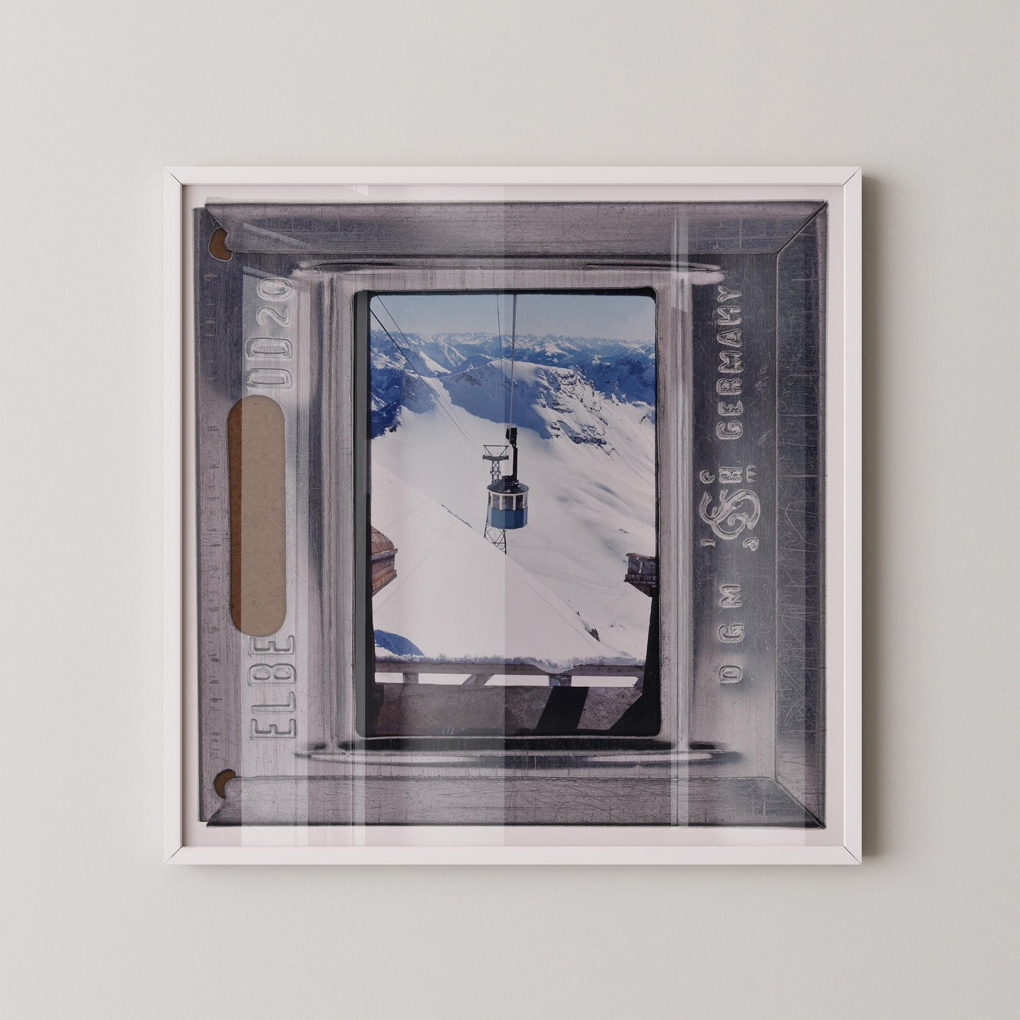 Ski Gondola Swiss Mountains : Fine Art Print of an Authentic 35mm Film Slide