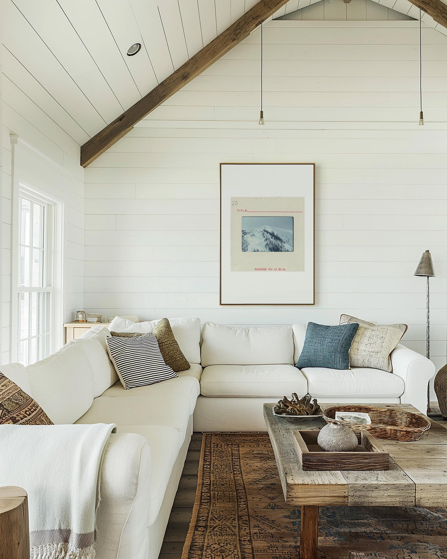 Ski Poles & Skis : Fine Art Print of an Authentic 35mm Film Slide