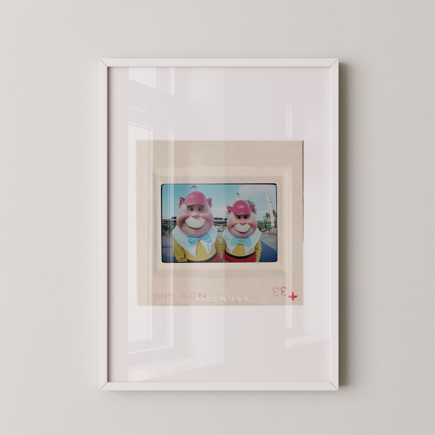 Tweedle Dee and Tweedle Dum Magical Theme Park: Fine Art Print of an Authentic 35mm Slide