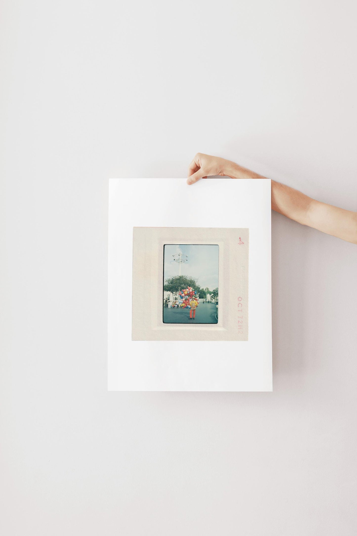 Disney Balloon Vendor : Fine Art Print of an Authentic 35mm Film Slide