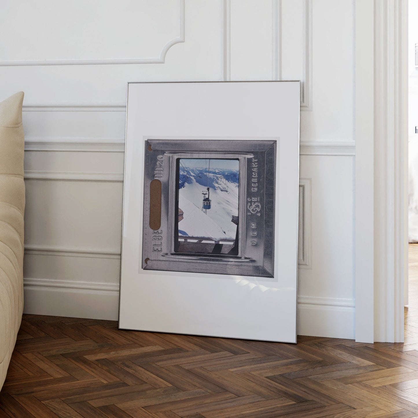 Ski Gondola Swiss Mountains : Fine Art Print of an Authentic 35mm Film Slide