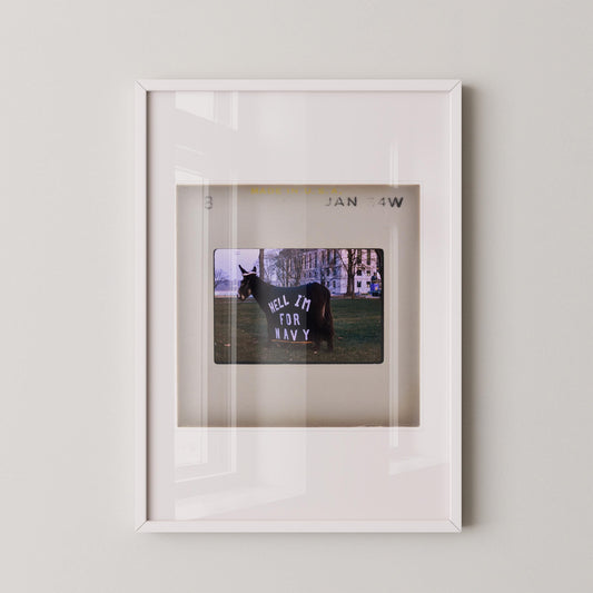 Army Navy Spirit Naval Academy Art Print, Navy Football Print, Vintage Military, Vintage Sports Memorabilia, Film