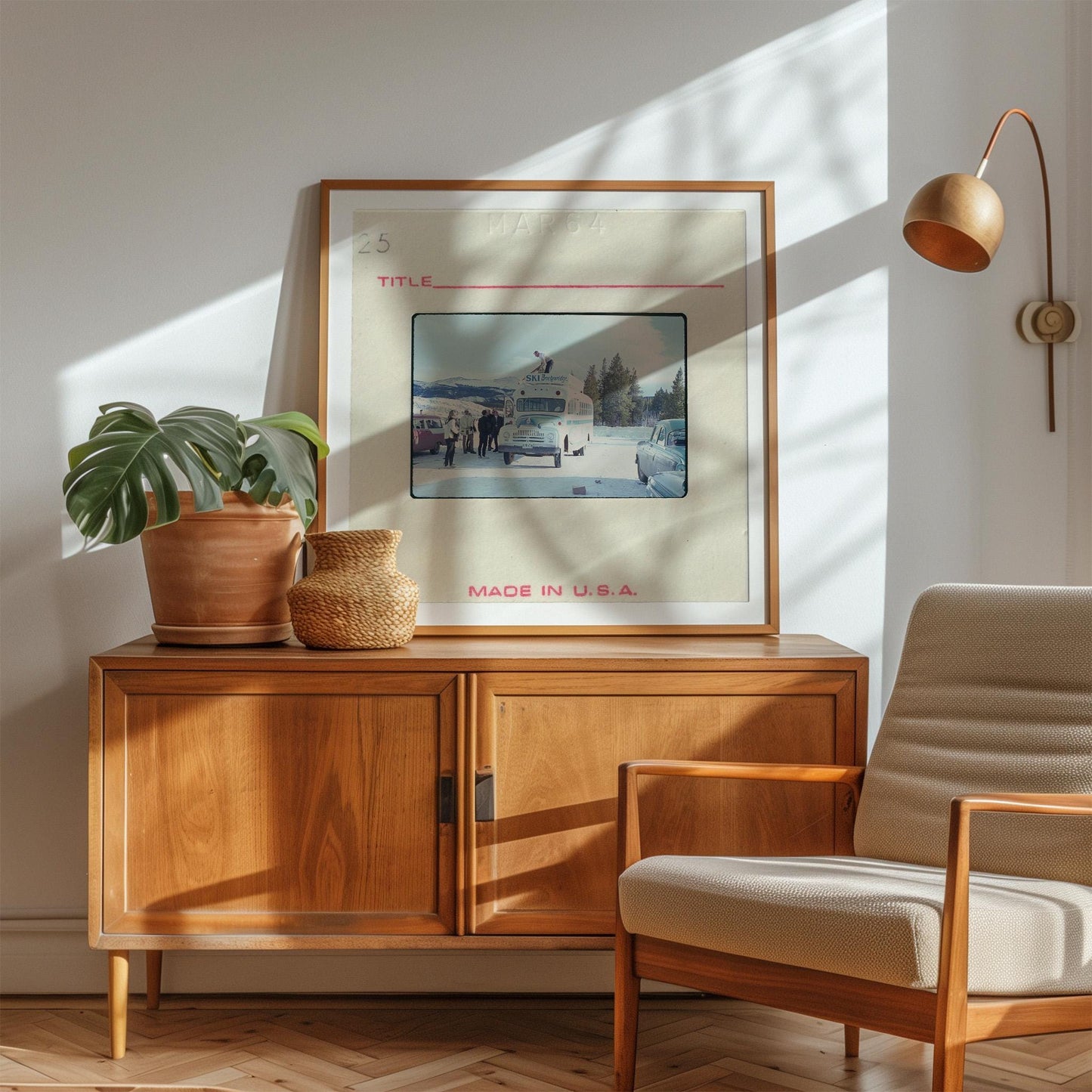 Ski Bus Breckenridge Colorado : Fine Art Print of an Authentic 35mm Film Slide