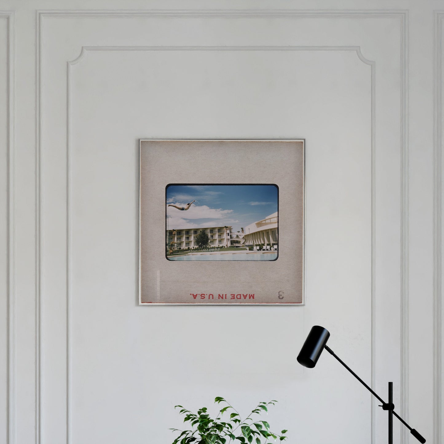 Dive In Swimming Pool : Fine Art Print of an Authentic 35mm Film Slide